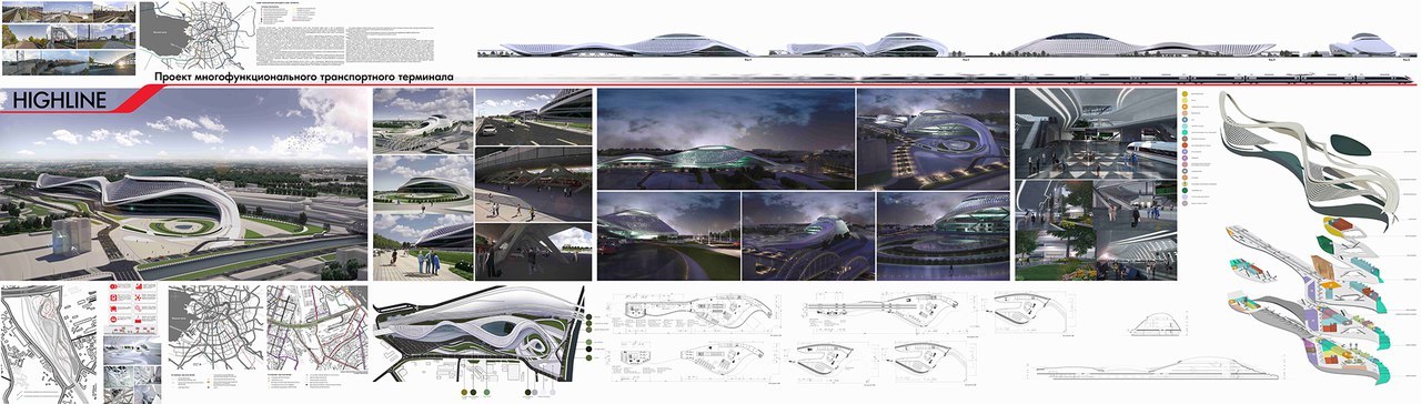 Project-concept of the international terminal for high-speed trains in St. Petersburg - My, , Railway station, Project, , Architecture, Saint Petersburg, Longpost, Constructions