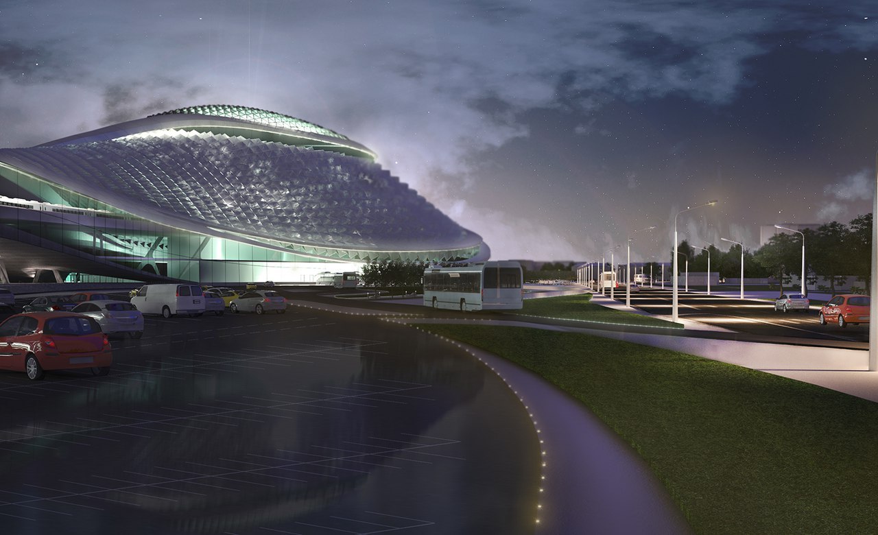 Project-concept of the international terminal for high-speed trains in St. Petersburg - My, , Railway station, Project, , Architecture, Saint Petersburg, Longpost, Constructions