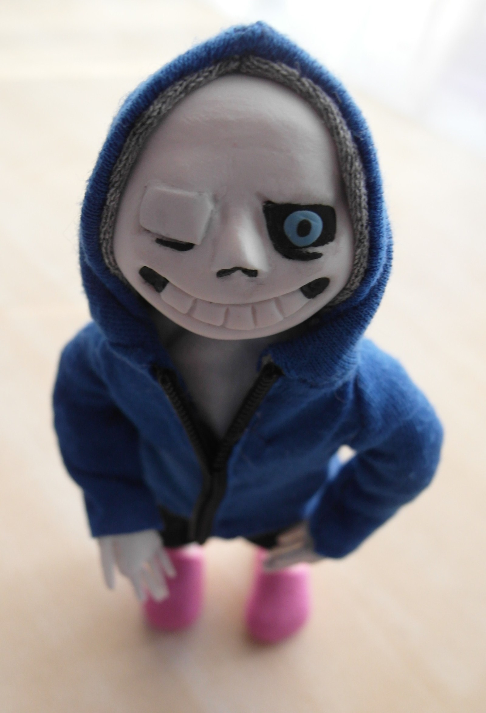 I tried to make dolls from the game (for my daughter) I liked it)) - My, Undertale, Sans, Asriel, Longpost