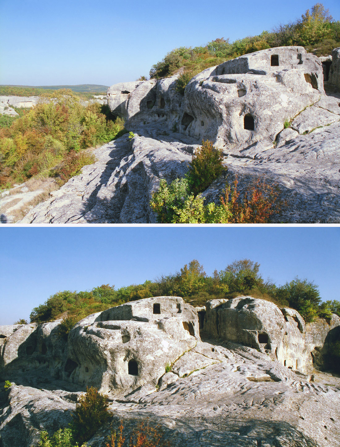 Эски-Кермен осенью. Древний космопорт. - Моё, Крым, Эски-Кермен, Россия, Фотопленка, Фото, Осень, Горы, Пещеры, Длиннопост