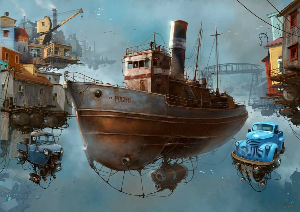 Geek Art №23 - Longpost, Art, , Alejandro Burdisio, Dieselpunk