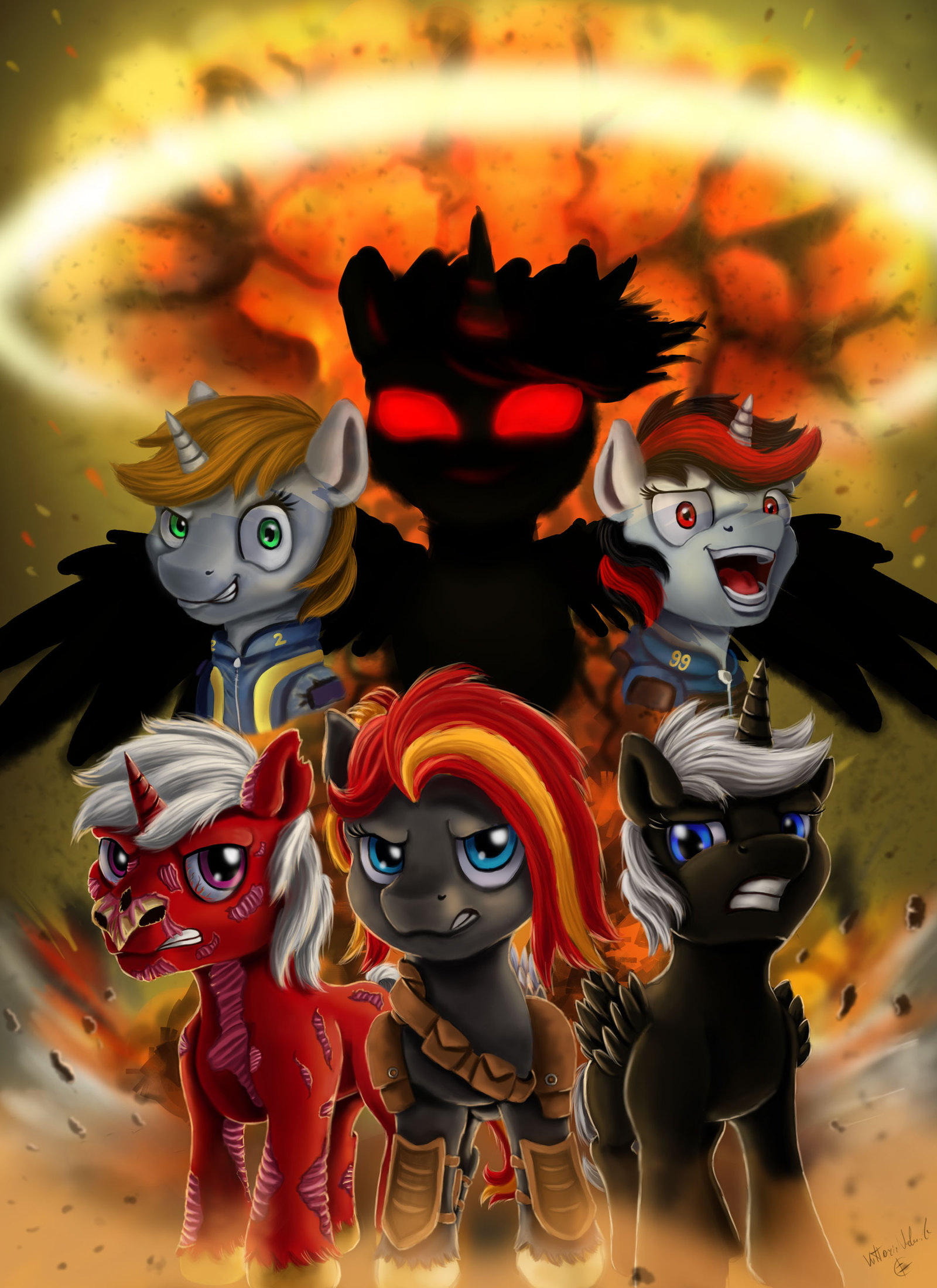 The Second War - My little pony, Fallout: Equestria, Foe: Project Horizons, , Blackjack MLP, Littlepip, MLP Blackjack