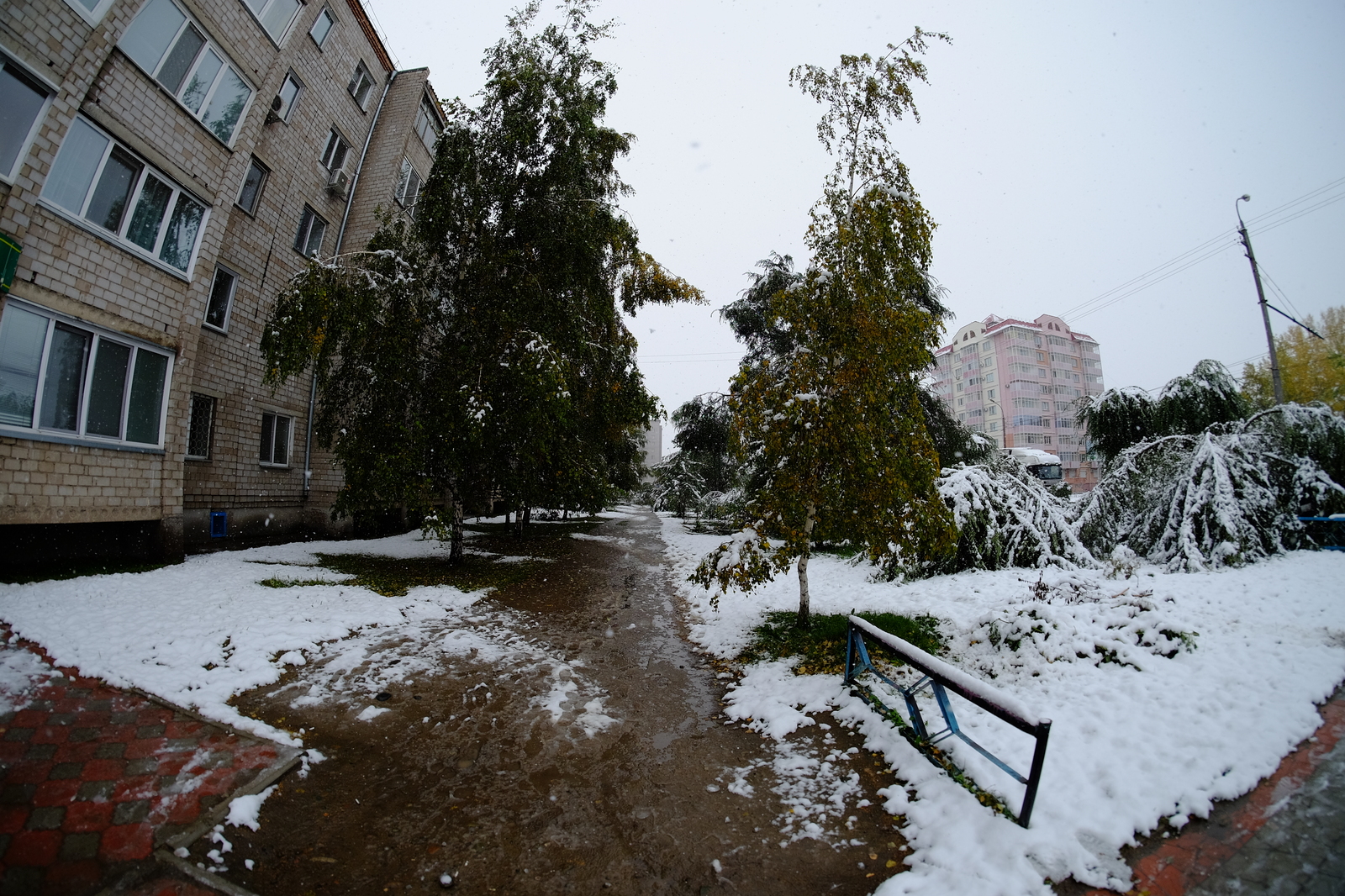 Early October in my city - My, Winter, Abakan, Photo, Russia, October