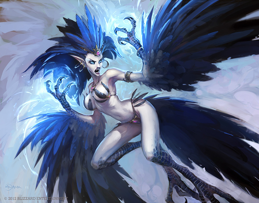 Briefly about the Azerothian harpies - My, Longpost, Bayun's bestiary, Wow, Harpy, Genzoman, Mr--Jack, , World of warcraft