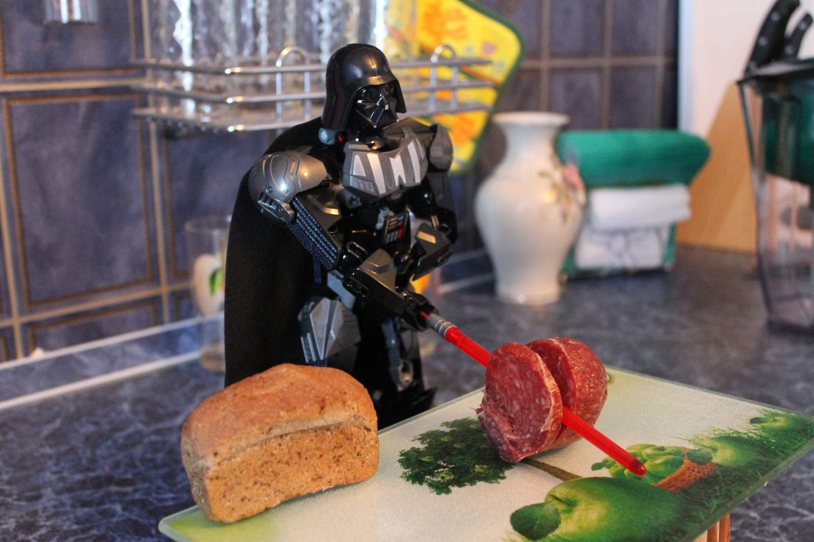 Even Lord Vader has days off - My, Darth vader, Weekend, A sandwich, Longpost