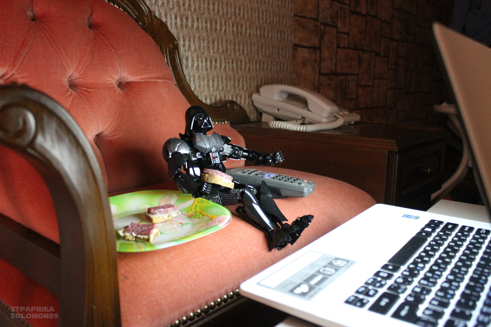 Even Lord Vader has days off - My, Darth vader, Weekend, A sandwich, Longpost