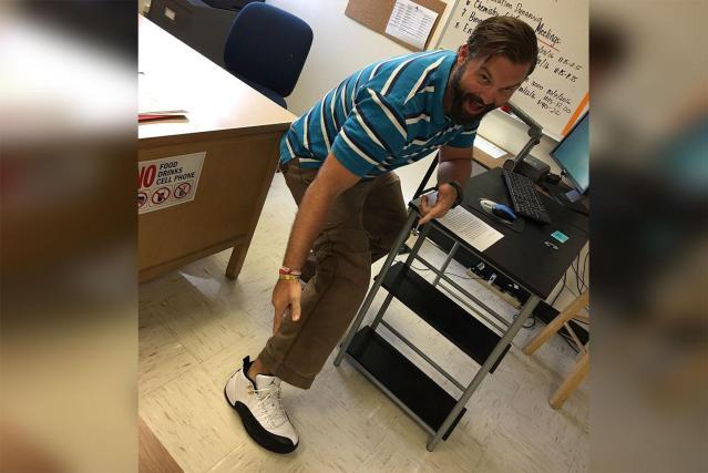 The sneakers that the teacher dreamed of.. - Presents, Students, Teacher, Sneakers