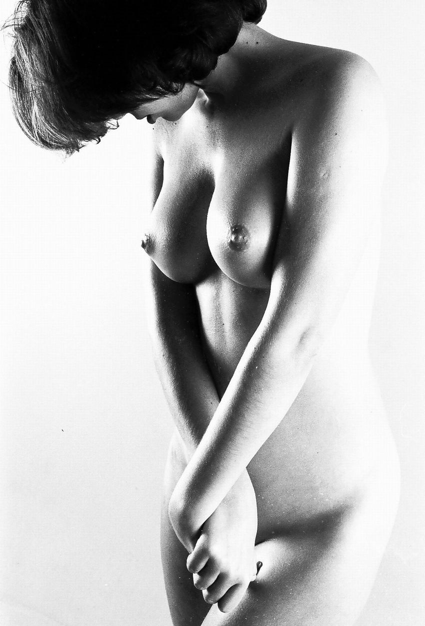 B/W photoset - NSFW, Black and white, Girls, Breast, Nipples, Booty, Pubis, Figure, Longpost