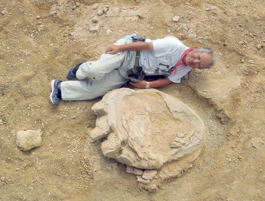 Rare titanosaur footprint found in Gobi Desert - Titanosaurus, Dinosaurs, Photoshop, Paleontology