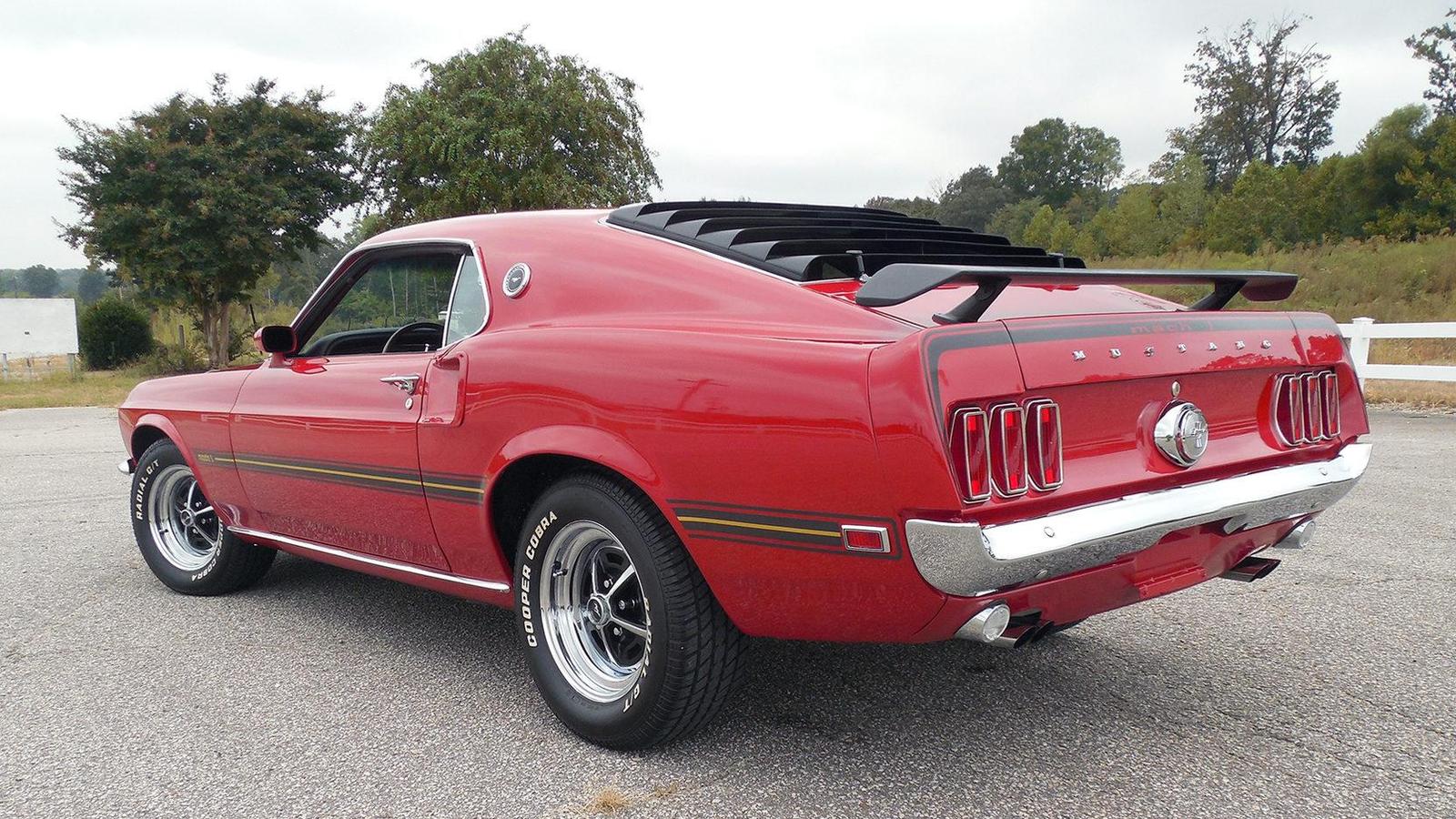 1969 FORD MUSTANG MACH 1 FASTBACK - Ford Mustang, Авто, Ретро, Красный, Опасные животные, США