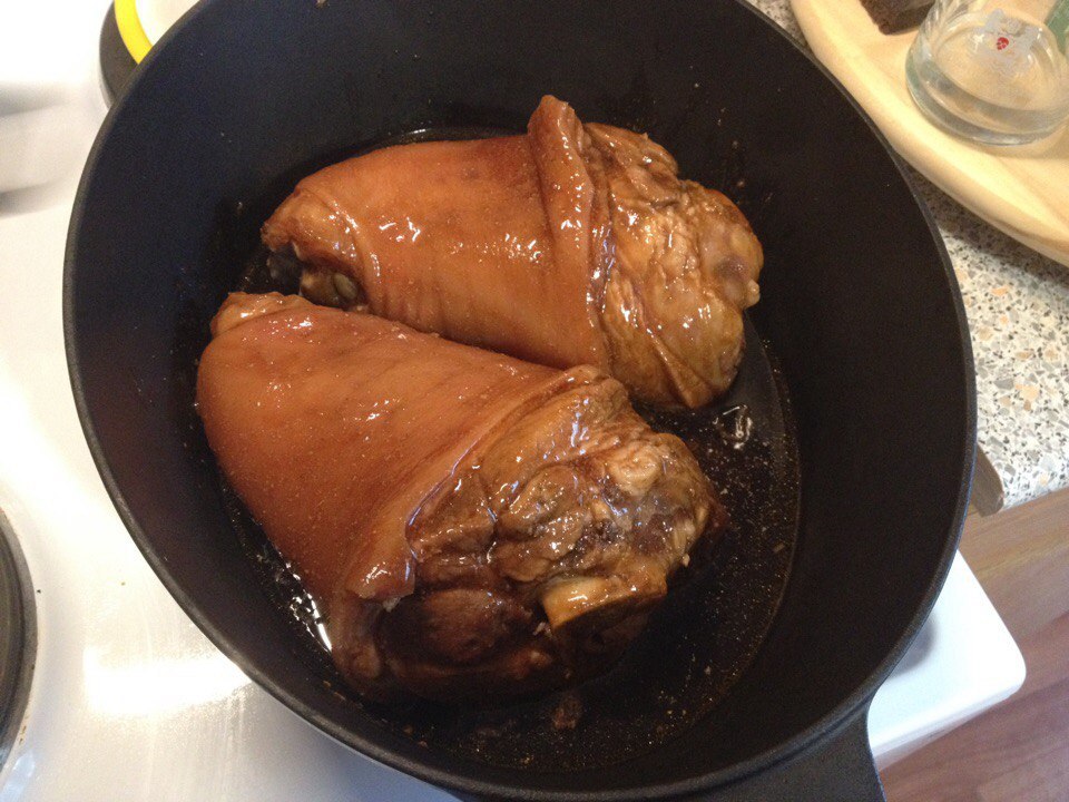 Cooked boar knee or knuckle. - Cooking, Beer snack, Shank, Veprevo knee, Longpost