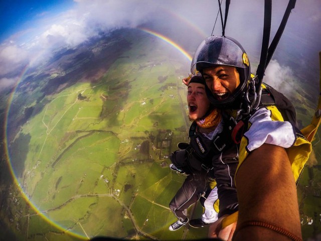 See the rainbow in all its 360 degrees - Rainbow, beauty, View, Land, Beautiful