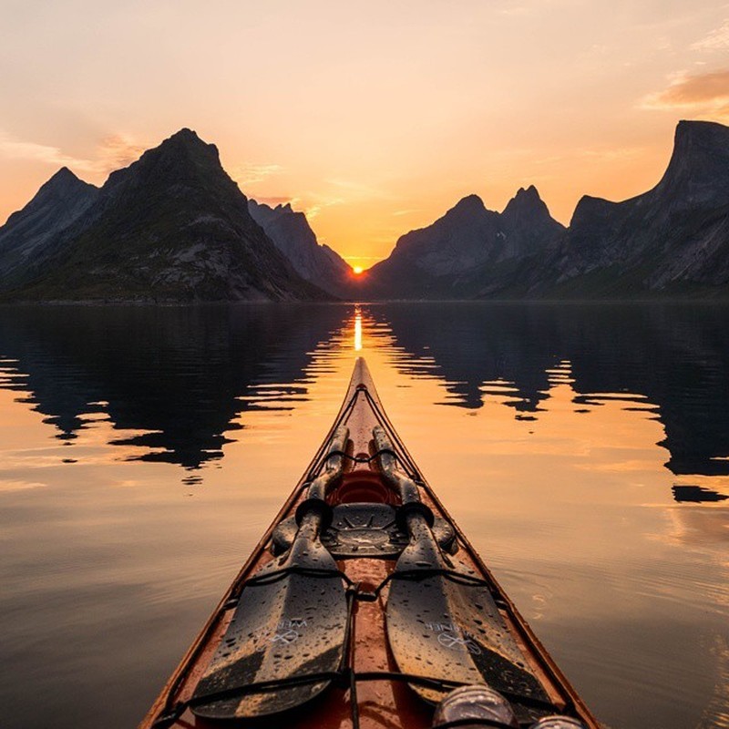 Stunning photos of the Norwegian fjords - Photo, Longpost, Norway, , , Kayak