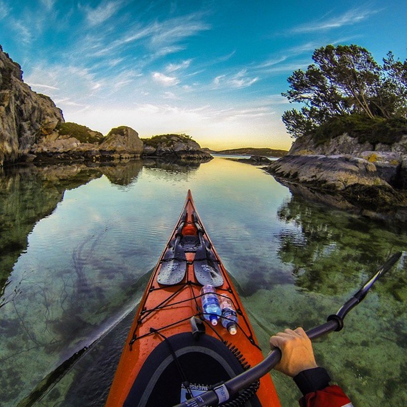 Stunning photos of the Norwegian fjords - Photo, Longpost, Norway, , , Kayak