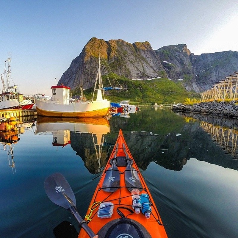 Stunning photos of the Norwegian fjords - Photo, Longpost, Norway, , , Kayak