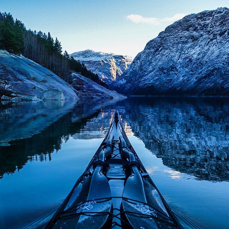 Stunning photos of the Norwegian fjords - Photo, Longpost, Norway, , , Kayak