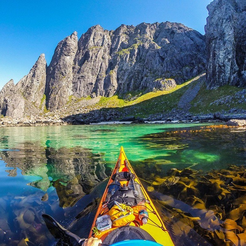 Stunning photos of the Norwegian fjords - Photo, Longpost, Norway, , , Kayak