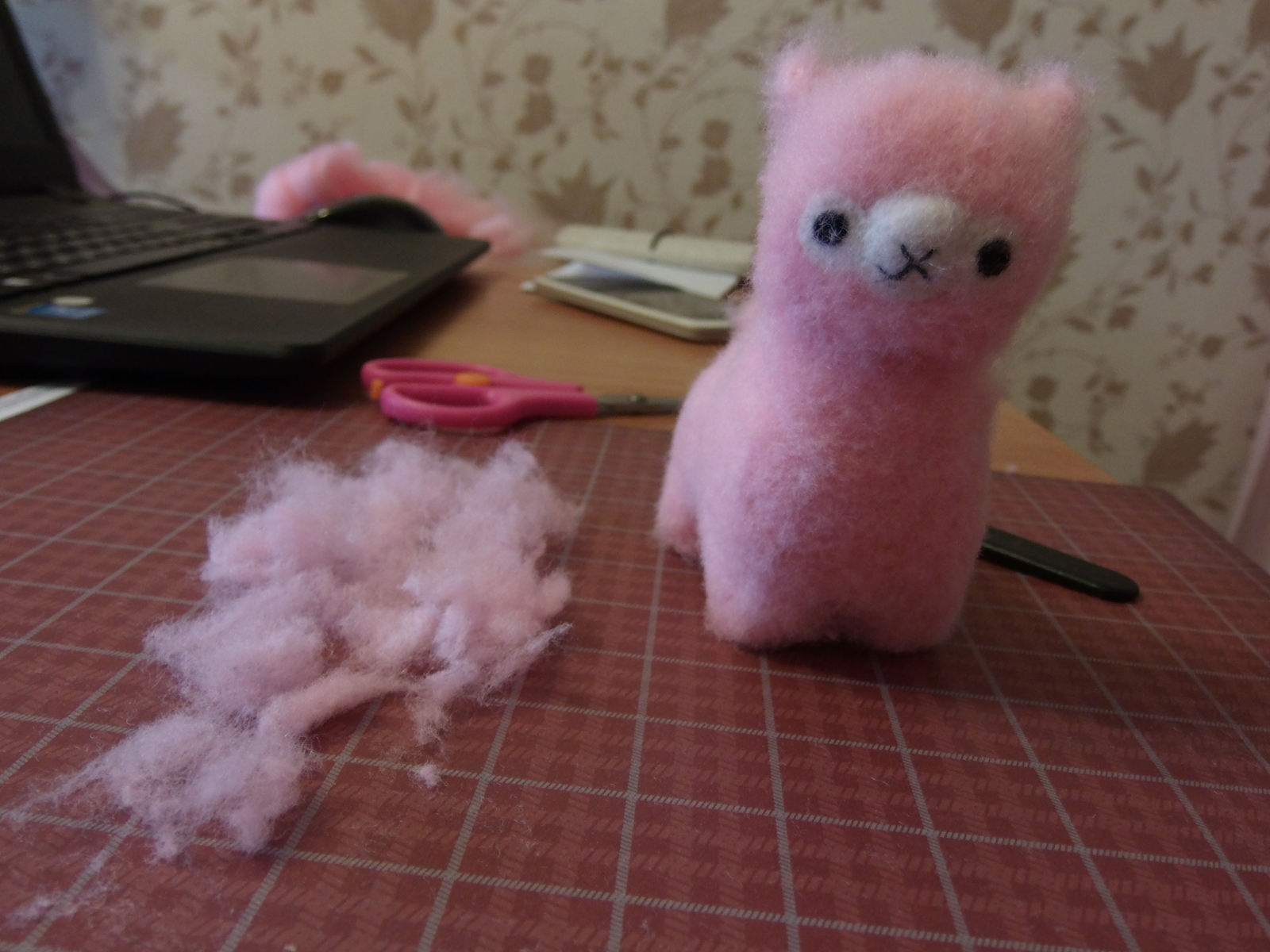 Master class on creating alpaca from wool using dry felting technique - My, Toys, My, With your own hands, Hobby, Master Class, Creation, Handmade, Friday tag is mine, Longpost