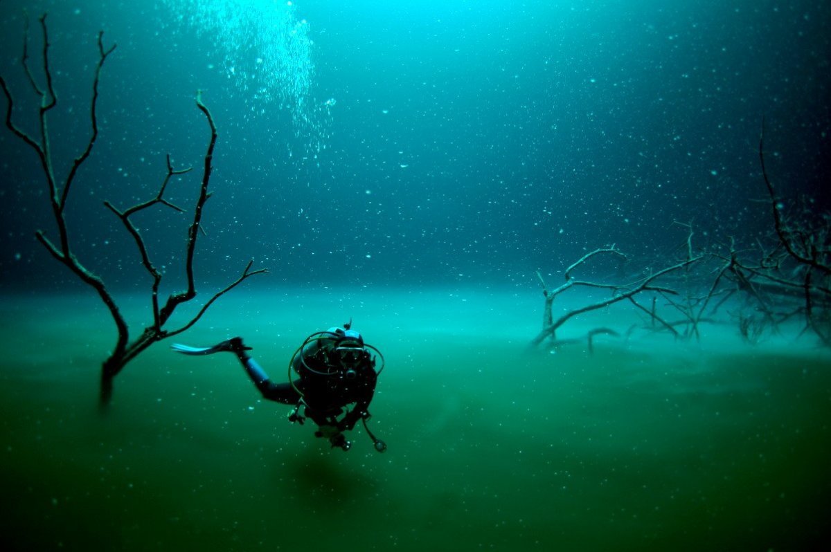 Подводная река в Черном море | Пикабу
