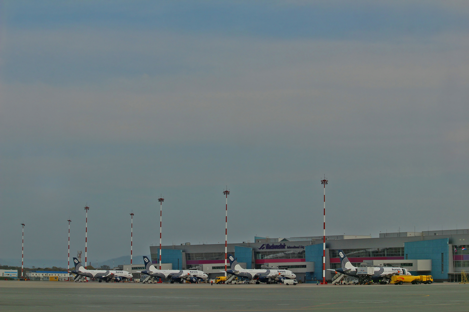 Autumn airspotting of Vladivostok International Airport - My, Aviation, The photo, Vladivostok, Spotting, Longpost