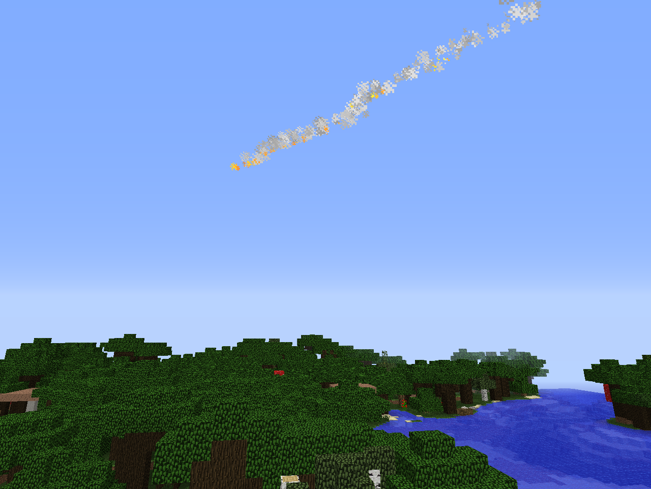 Minecraft, is that you? - My, Minecraft, Longpost, Games, Server, Space, Rocket, GIF