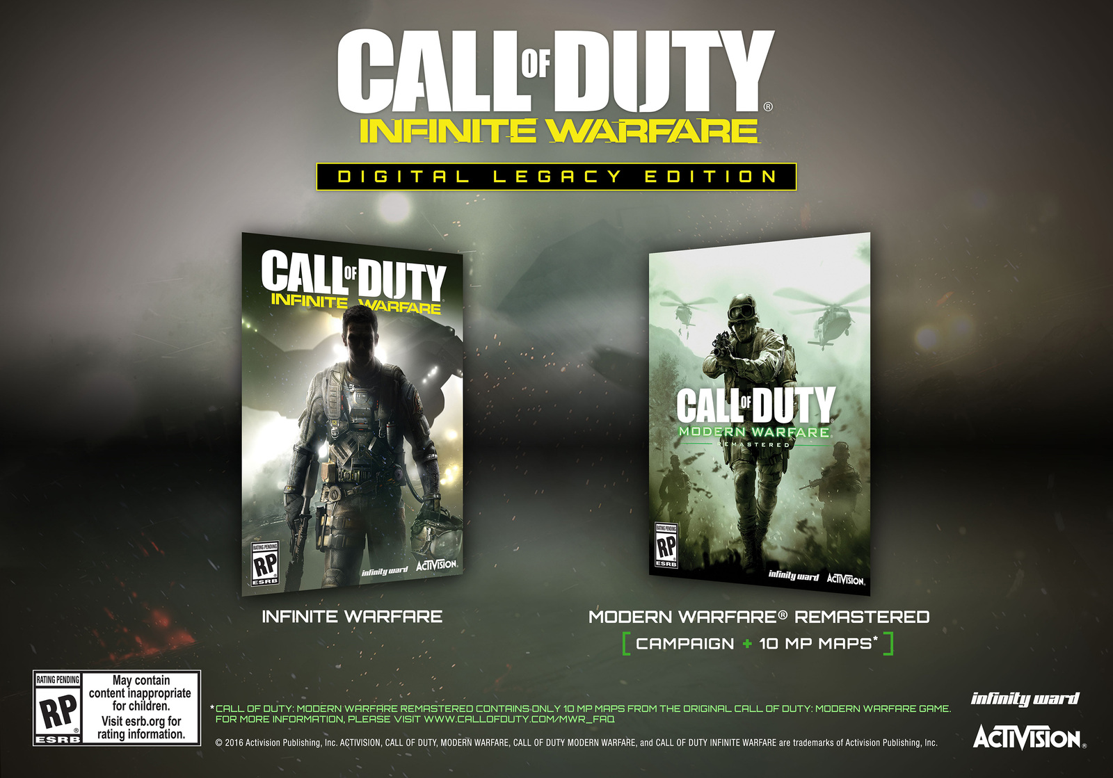 Call of Duty: Infinite Warfare совместно с Call of Duty: Modern Warfare  Remastered и дополнительными картами будет занимать 130 Гб | Пикабу