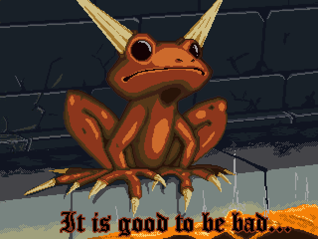 The best kind of frog... - Моё, Pixel Art, Моё, Лягушки, Bullfrog, Dungeon Keeper