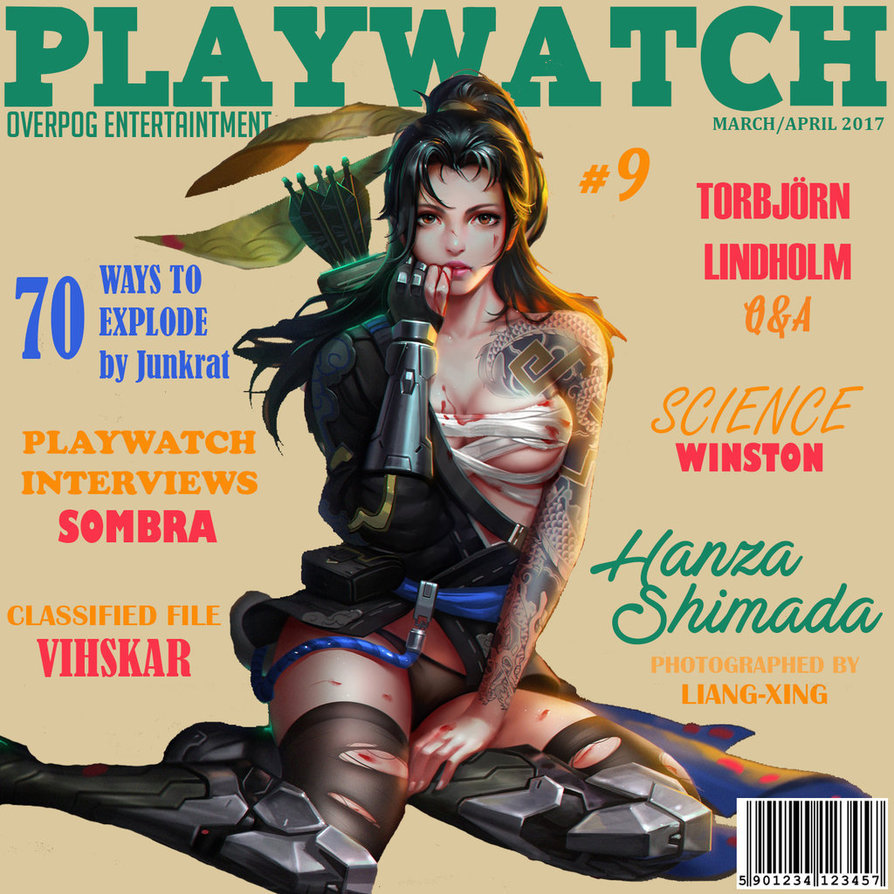 PlayWatch - Blizzard, Overwatch, Playboy Overwatch, Арт, Длиннопост