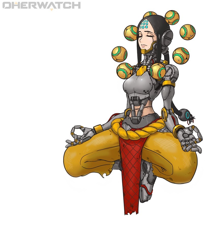 Rule 63 - Rule 63, Games, Overwatch, Blizzard, Hanzo, Junkrat, Roadhog, Zenyatta, Longpost