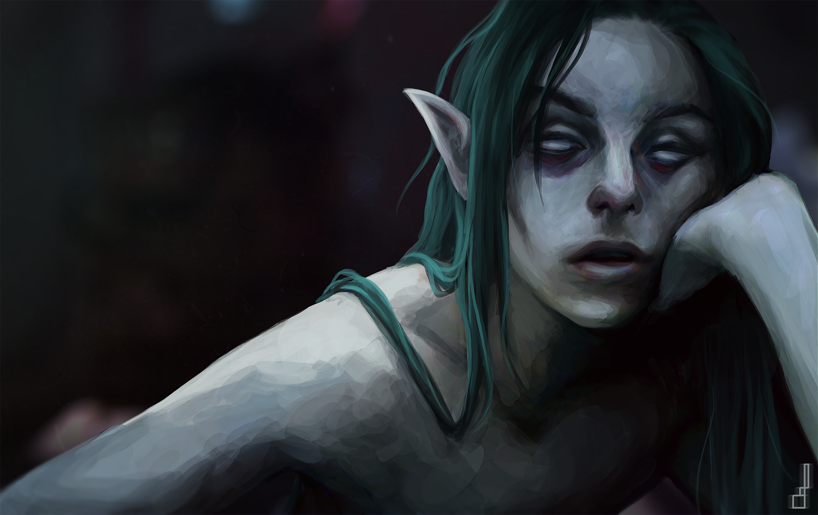 Tired Elf - My, Art, Illustrations, Digital drawing