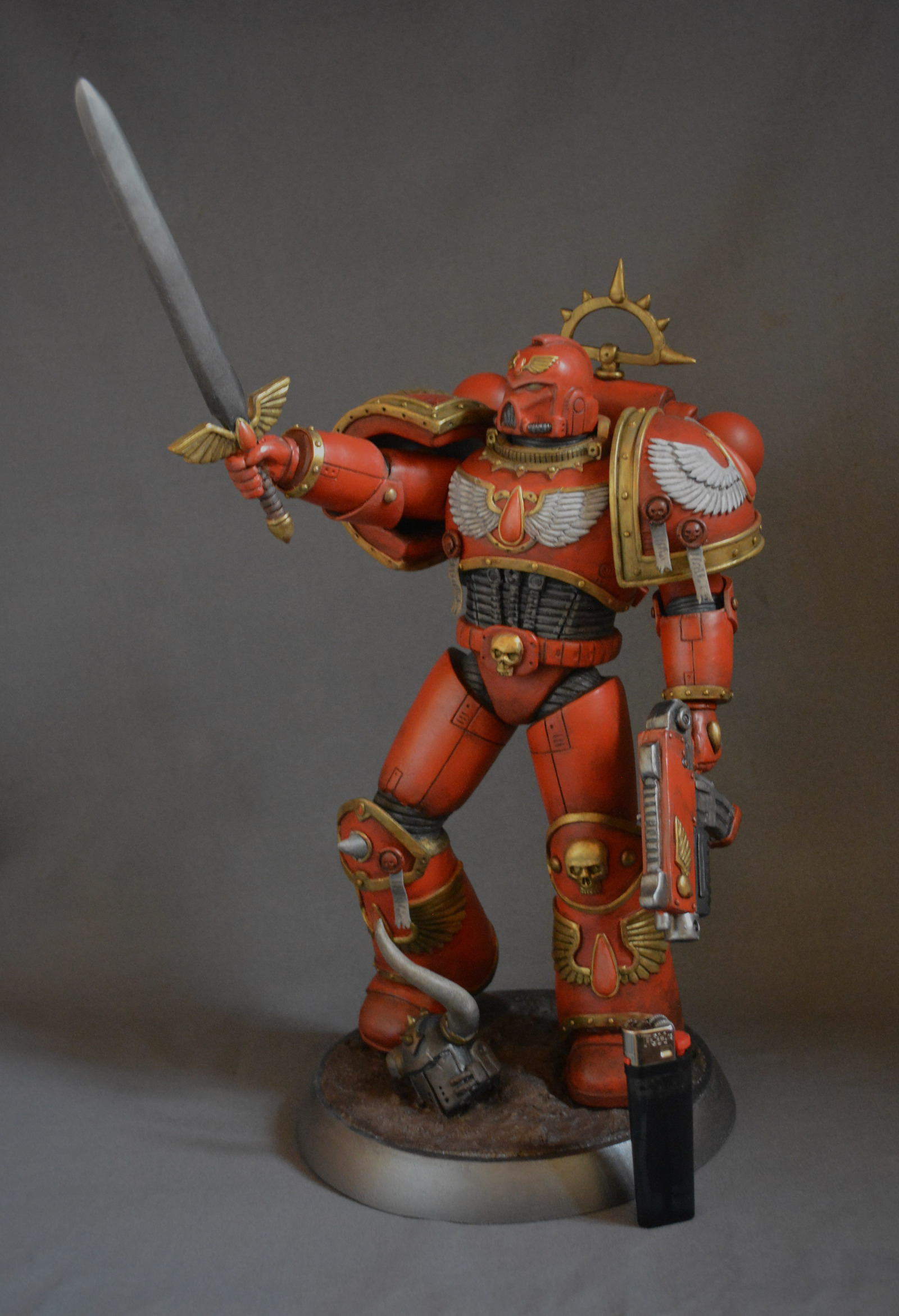 Blood Angels - Моё, Warhammer 40k, Blood Angels, Космодесант, Фигурка, Полимерная глина, Длиннопост, Ручная работа, Фигурки