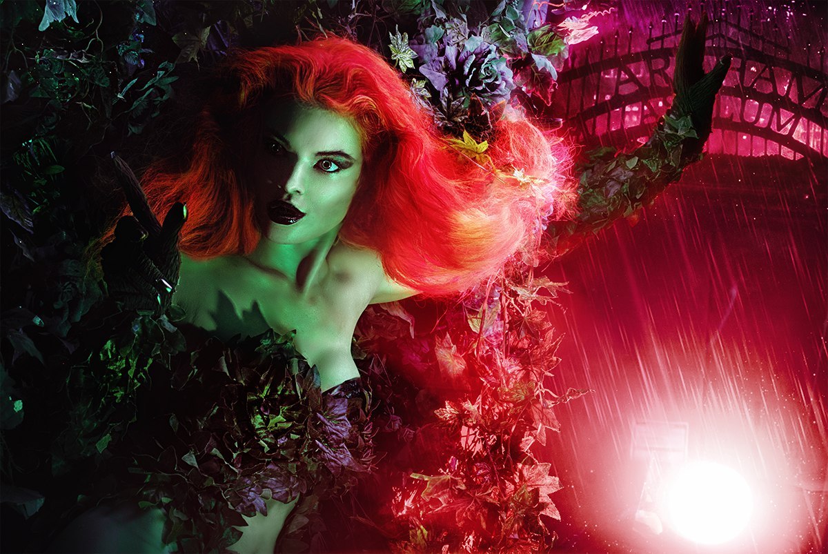 Evening photoset Poison Ivy. - Cosplay, Girls, Comics, Models, The photo, Batman, Poison ivy, Longpost, Dc comics