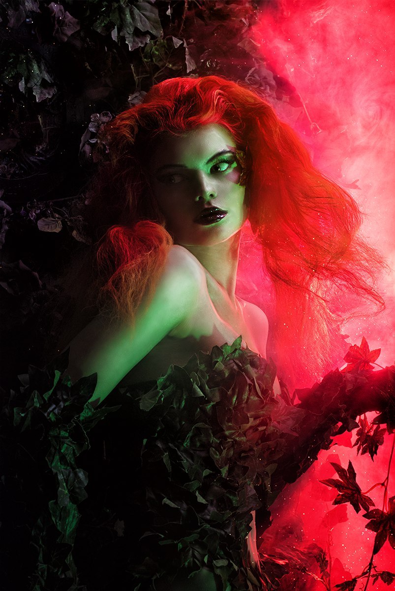 Evening photoset Poison Ivy. - Cosplay, Girls, Comics, Models, The photo, Batman, Poison ivy, Longpost, Dc comics