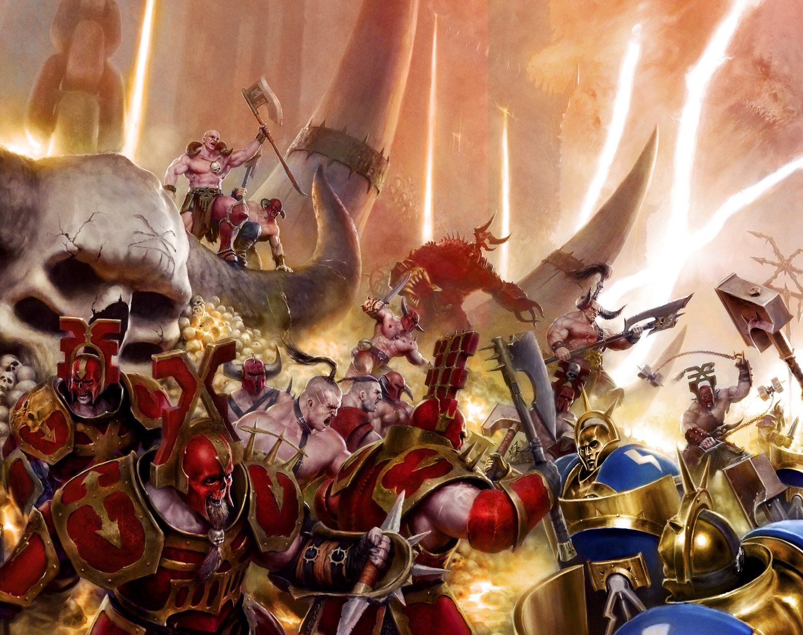 For the Dark Gods! - Warhammer: age of sigmar, Warhammer, Chaos, Art, A selection, Longpost