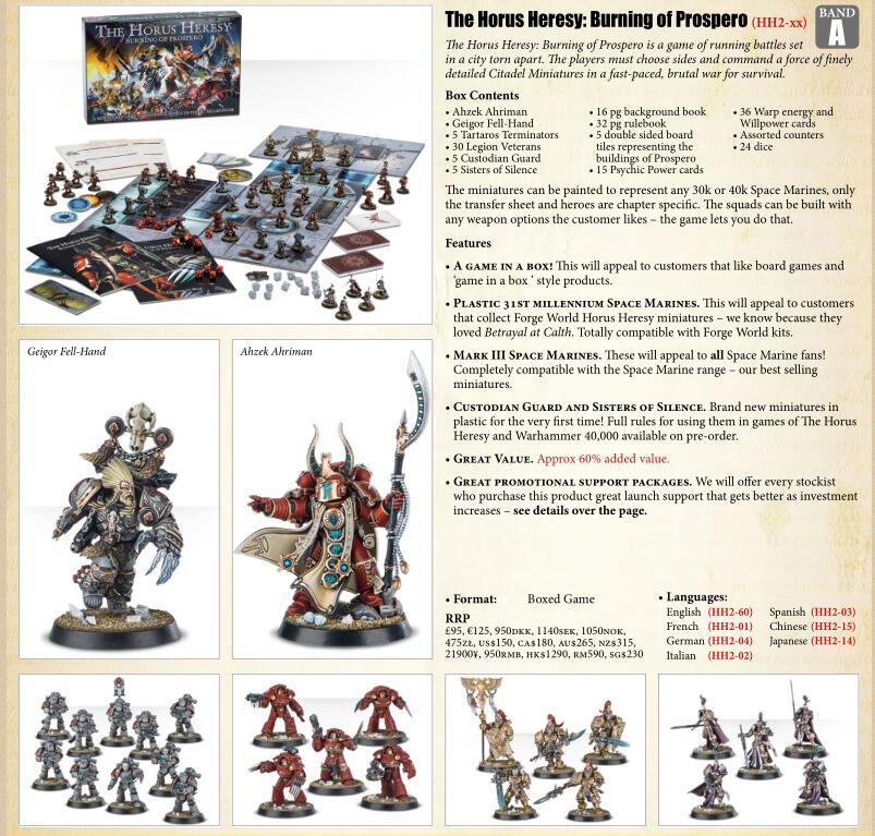 Contents of The Horus Heresy: Burning of Prospero box - Warhammer 30k, Horus heresy, Burning of Prospero, Games Workshop