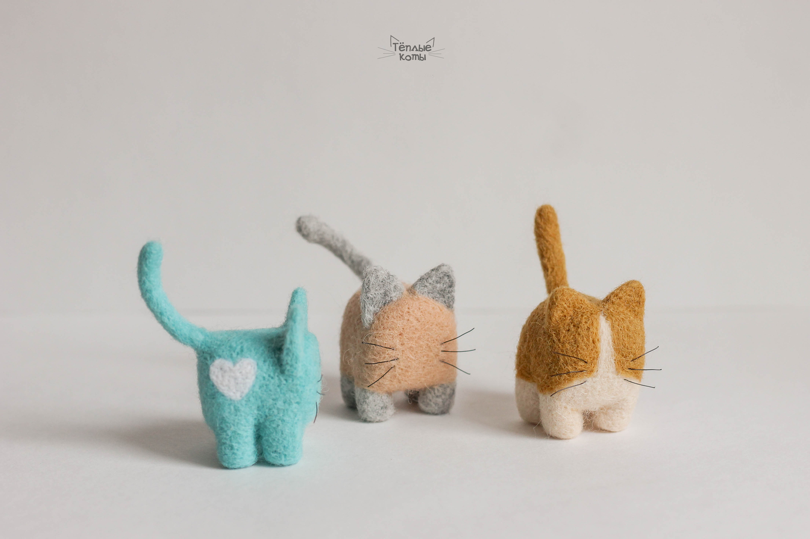 mini cats - My, Handmade, cat, Author's toy, Dry felting, Creation, Longpost