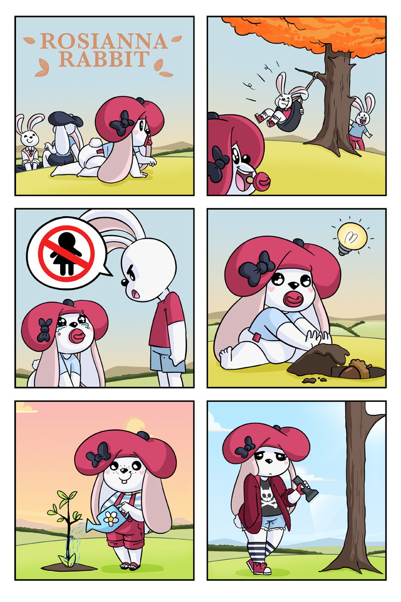 hard life - Rosianna rabbit, Comics, Longpost