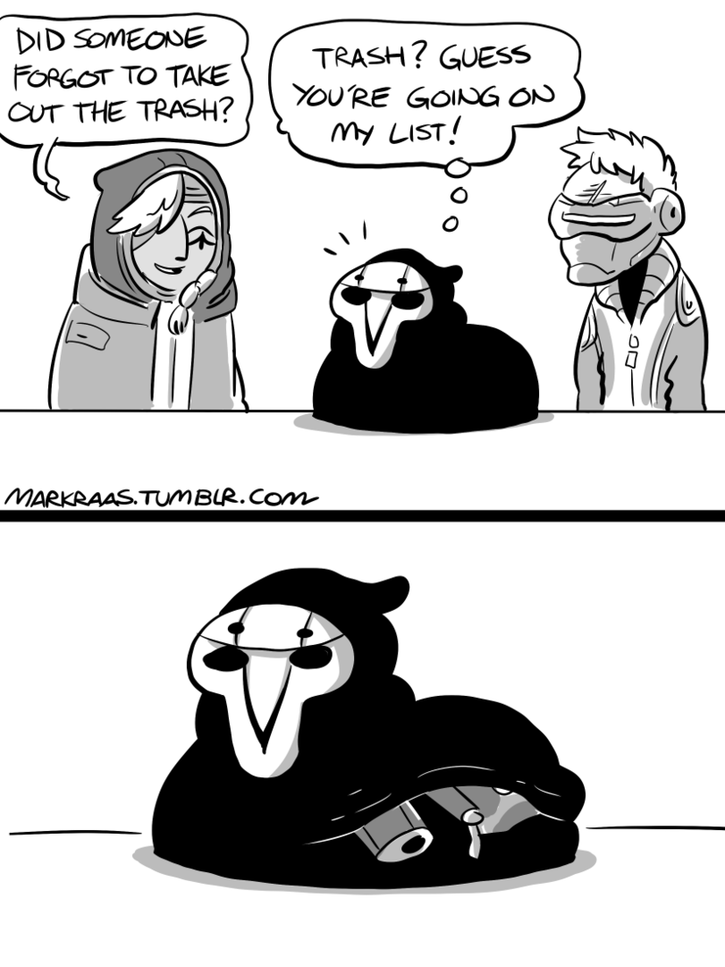 GARBAGE - Games, Soldier 76, Ana amari, Overwatch, Blizzard, Reaper, Reapfield