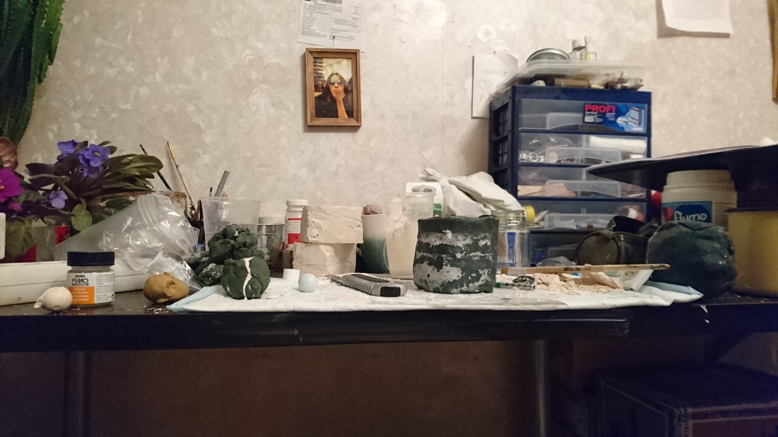 How molding tried to kill me. - My, Gypsum, Forms, Kill me, Needlework, Rukozhop, Jointed doll, Elves, Longpost