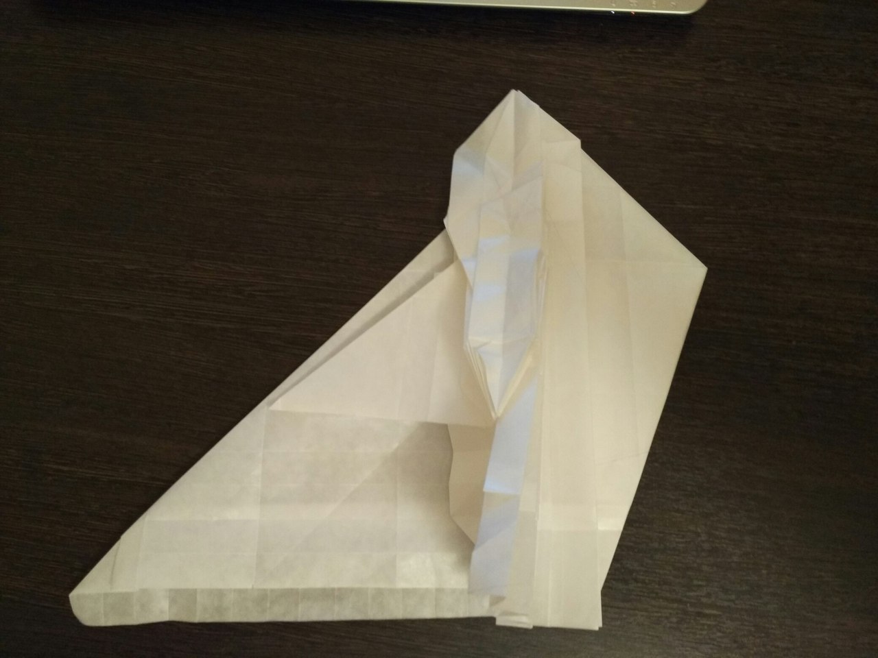 Eagle. - My, Eagle, Origami, Shaping, Calque, Longpost