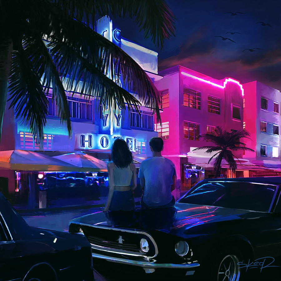 Glowing of night - Neon, 