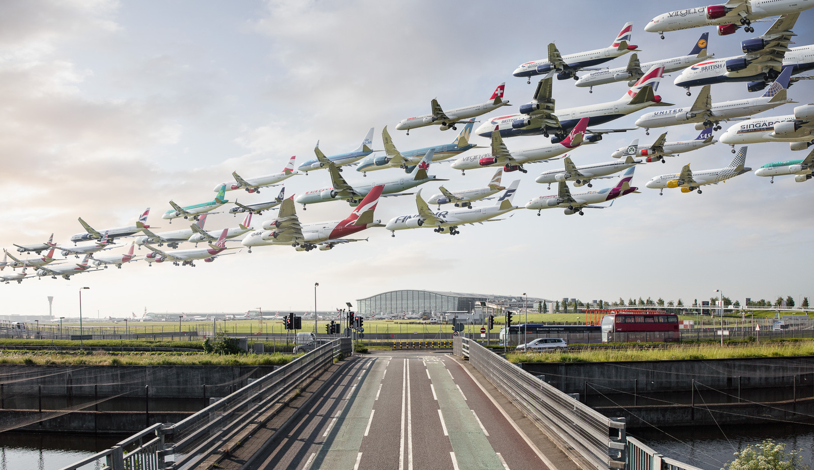 A man took pictures of planes taking off all over the world for a year - Airplane, The photo, Longpost