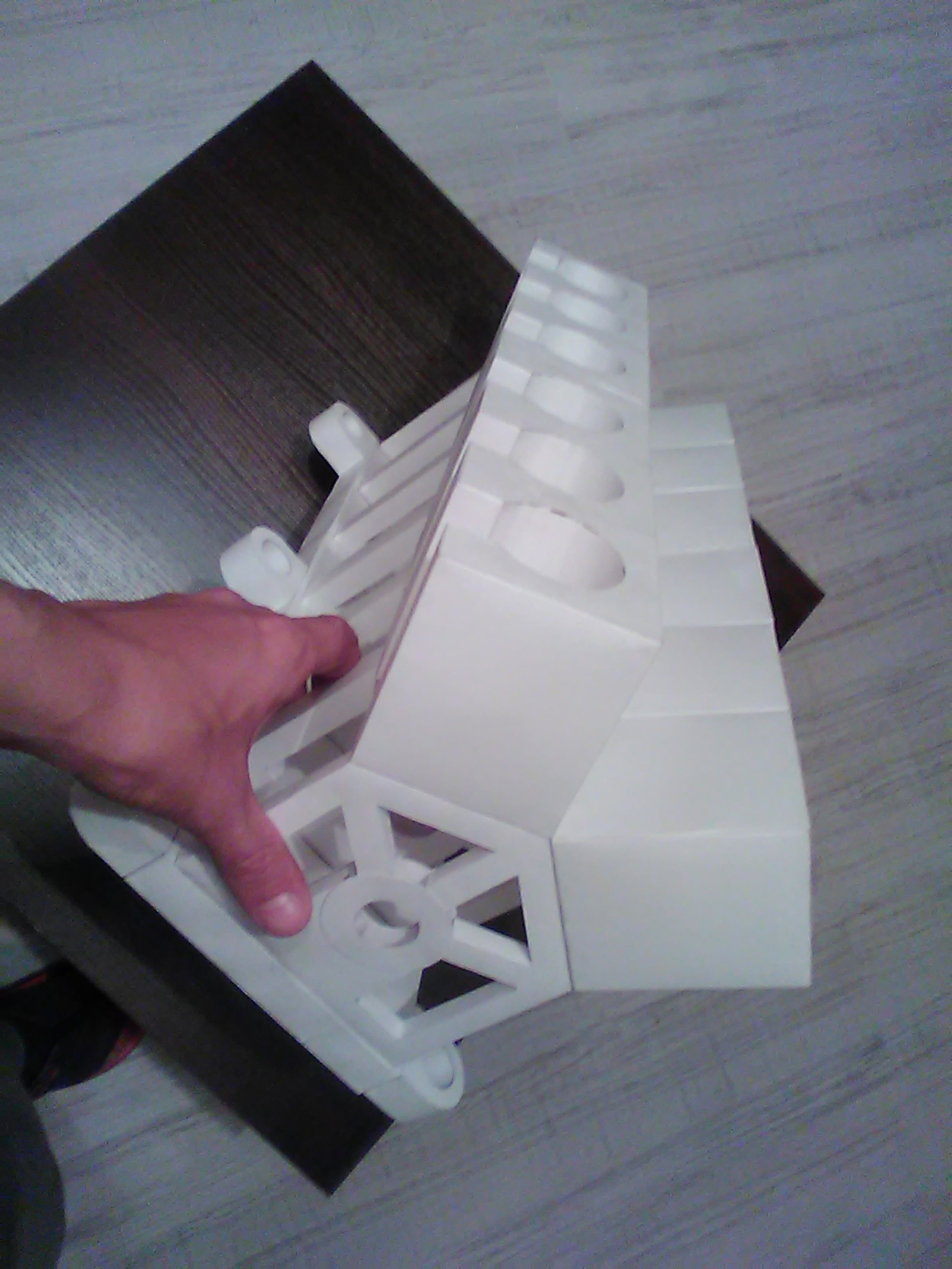 Engine V12 made of paper with elements of mechanics.Part II - My, Papercraft, V12, Video, Longpost