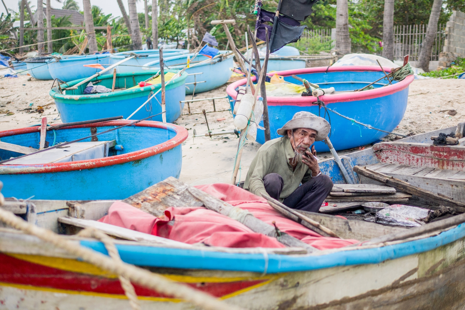 Unexpected meeting - My, Pirates, Pirates of the Caribbean, Vietnam, Fishermen, Old men, Travels, Photo