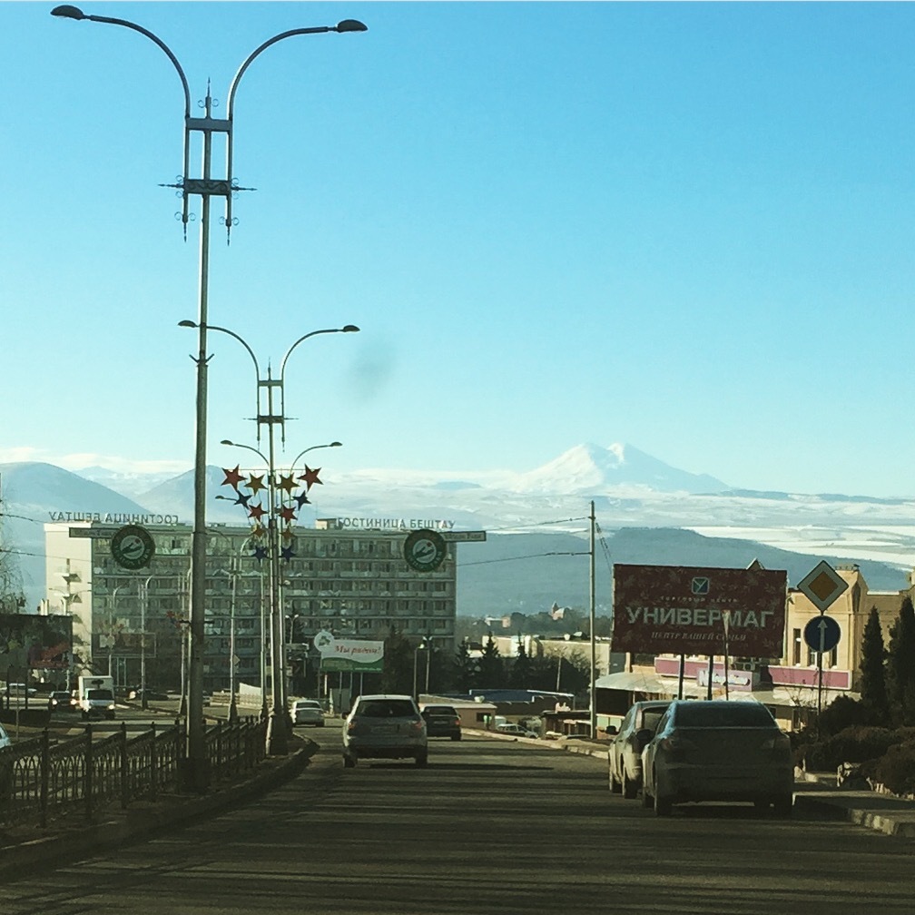 beauty!!! - My, Elbrus, Road