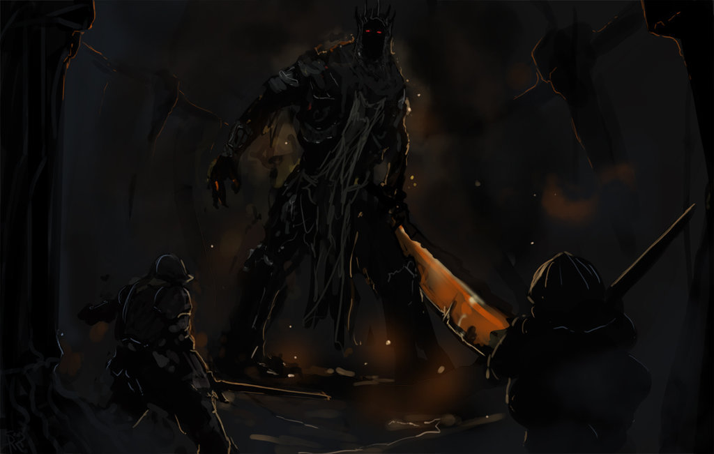 Yhorm... Old Friend... - Dark souls, Yhorm the Giant, Deviantart, Game art, Longpost