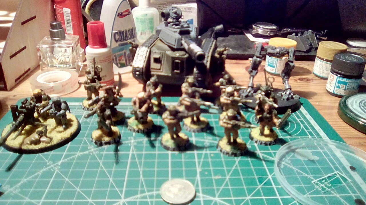 My little army - My, Models, Toy soldiers, Warhammer 40k, Vakhat, Modeling, Astra Militarum