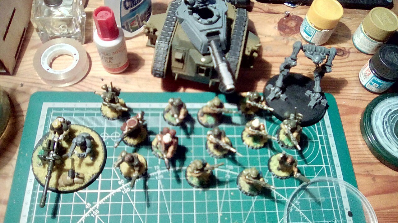 My little army - My, Models, Toy soldiers, Warhammer 40k, Vakhat, Modeling, Astra Militarum