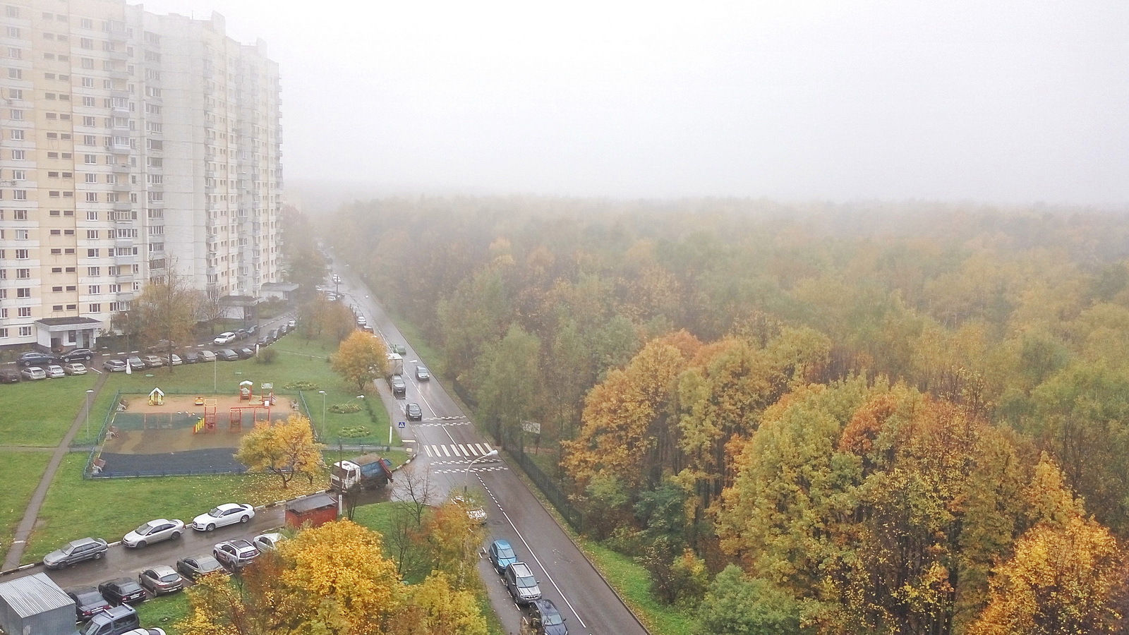 A little autumn - My, Autumn, Bitsevsky Park, Gagarin Square, Longpost