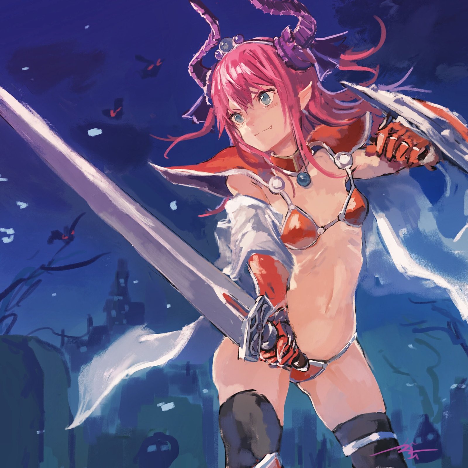 Brave - Аниме, Anime Art, Fate, Fate Grand Order, Elizabeth Bathory, Lancer, Kouzuki kei